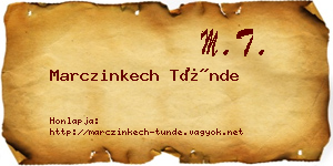Marczinkech Tünde névjegykártya